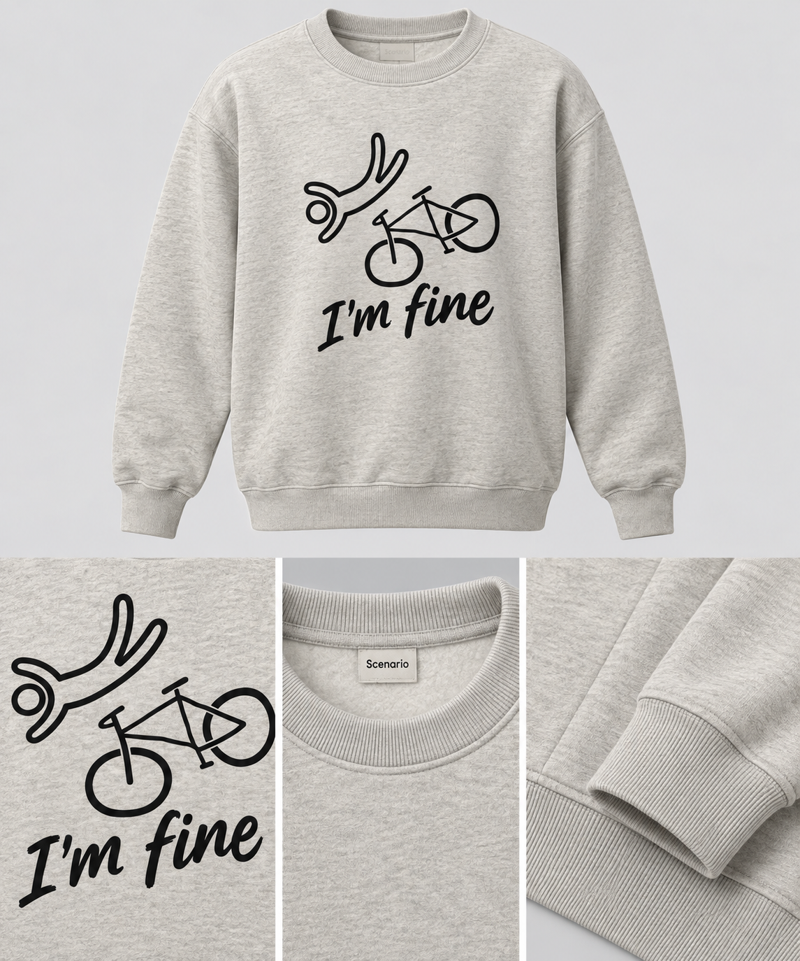 Z2 Womens Beige Crewneck Sweatchirt