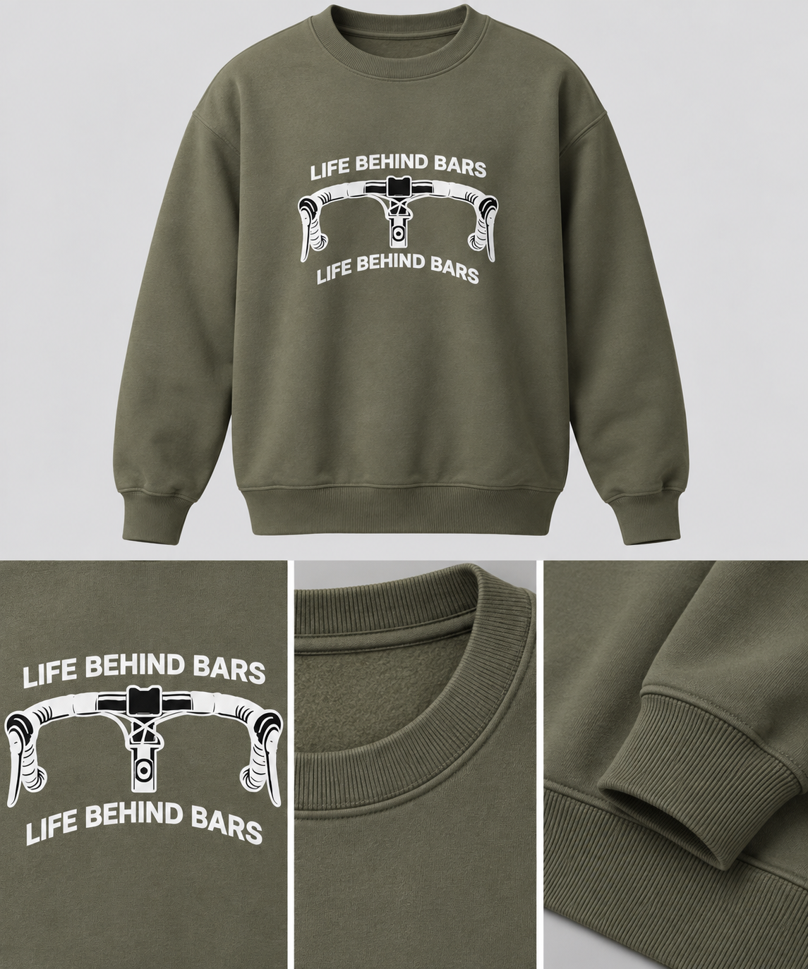 Z2 Womens Olive Crewneck Sweatshirt