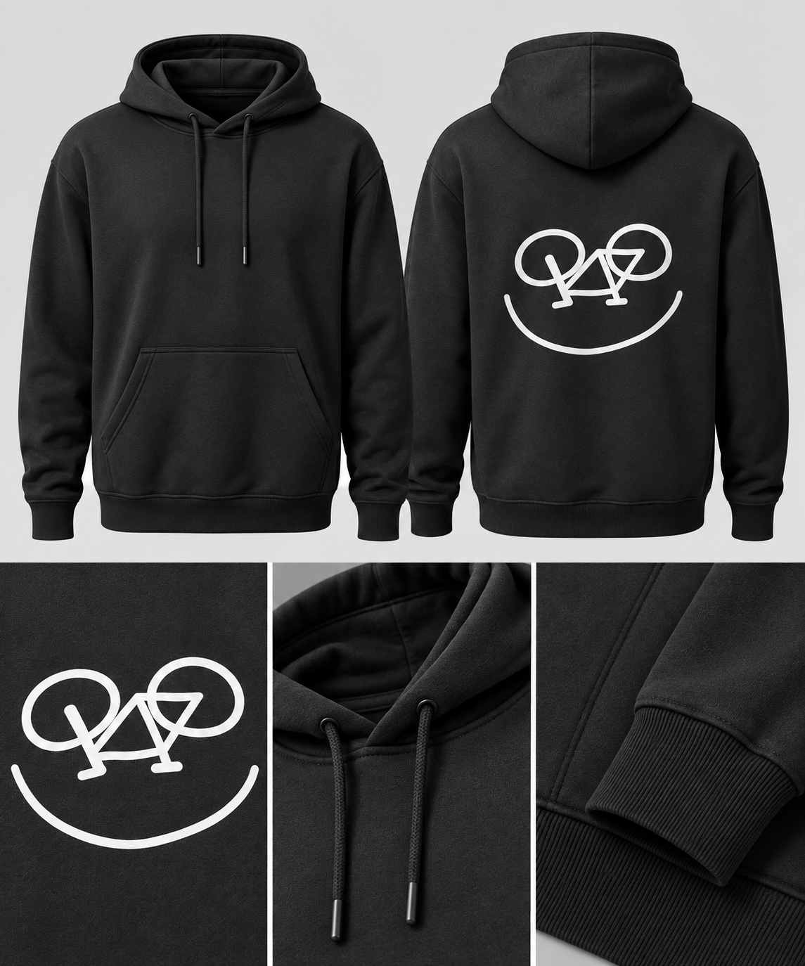 Z2 Unisex Black Fleece Hoodie