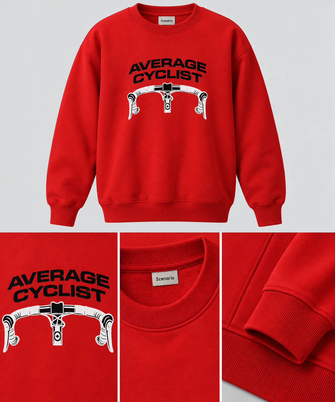 Z2 Womens Red Crewneck Sweatshirt