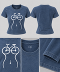 Z2 Womens Vintage Blue Short Sleeve TShirt