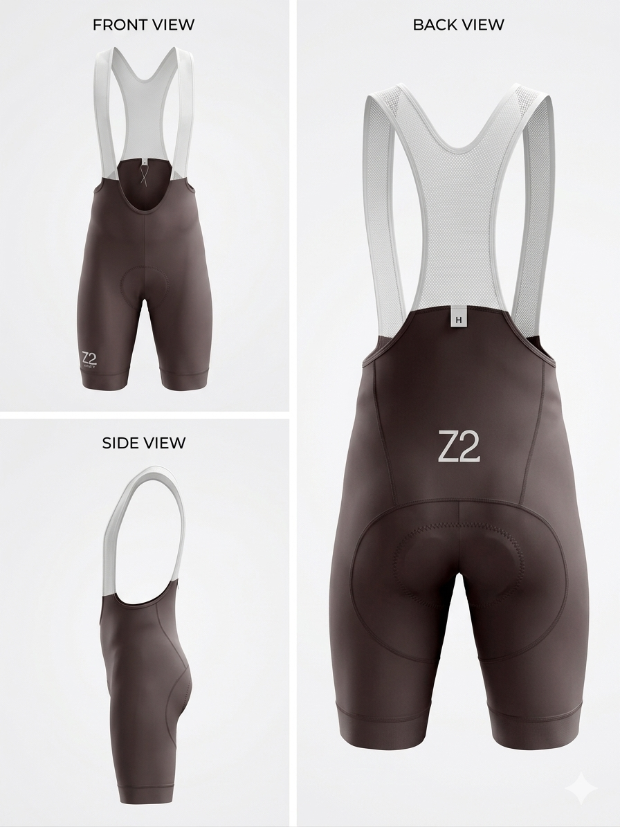 Z2 unisex seamless pro bib shorts dark lavender