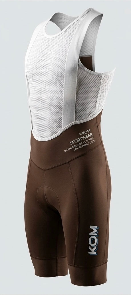 KOM GIRO Men’s bib with pockets light brown