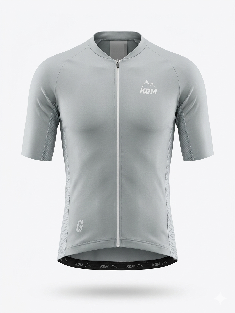 KOM GIRO unisex jersey silver